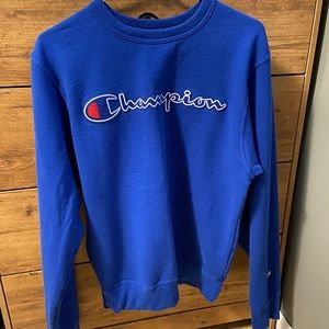 royal blue champion crewneck